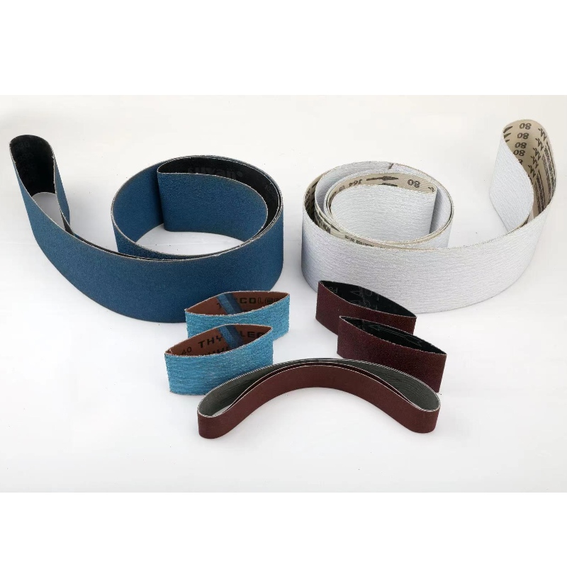 Narrow sanding belts